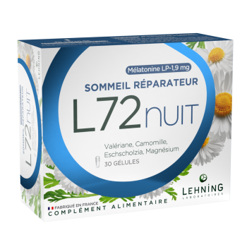 L72nuit erholsamer Schlaf Lehning - Packung mit 30 Kapseln
