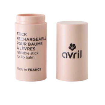 Leere nachfüllbare Lippenbalsam-Röhre in Rosa von Avril - eine leere Röhre