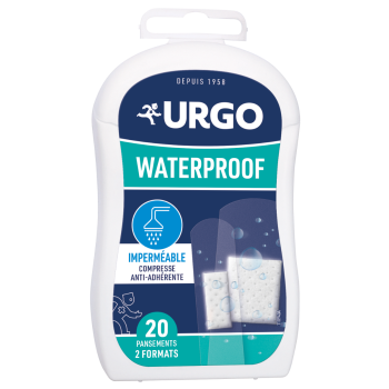 Wasserdichte Urgo Pflaster - Box mit 20 Pflastern in 2 Größen