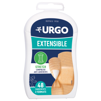 Dehnbare Pflaster 2 Größen Urgo - Packung mit 48 Pflastern