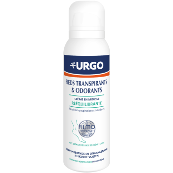 Rebalancierende Moussecreme für Schweißfüße Urgo - Flasche von 125 ml