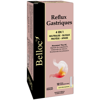 Reflux gastriques Belloc - Packung mit 12 Sticks
