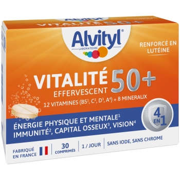 Vitalität 50+ Brausetabletten Alvityl - Packung mit 30 Brausetabletten