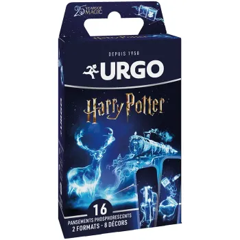Leuchtende Harry Potter Pflaster Urgo - Packung mit 16 Pflastern