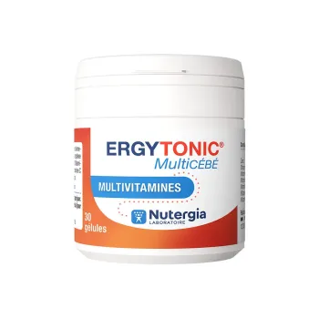 Ergytonic Multicébé Multivitamin Nutergia - Dosis von 30 Kapseln