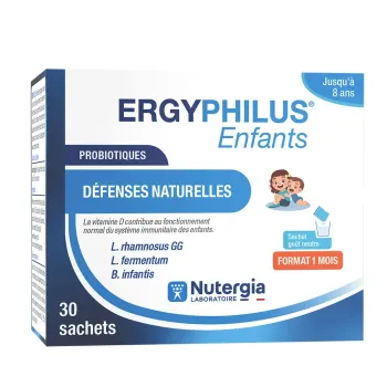 Ergyphilus Kinder natürliche Abwehrkräfte Nutergia - Packung mit 30 Beuteln