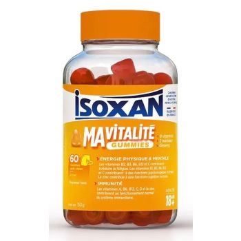 Isoxan Meine Vitalität Gummies 18 Jahre+ Zitronengeschmack - Dose mit 60 Gummies