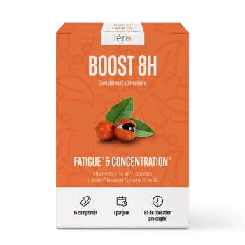 Boost 8h Müdigkeit und Konzentration Léro - Packung mit 15 Tabletten