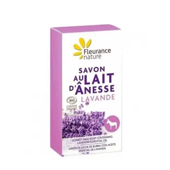 Seife mit Eselsmilch Lavendel Fleurance Nature - Stück von 100g