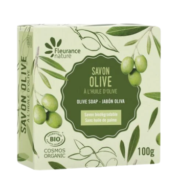 Olivenölseife mit Bio-Olivenöl Fleurance Nature - 100g Stück