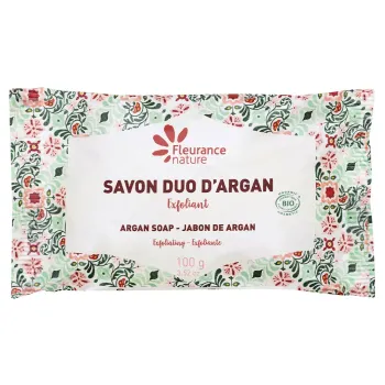 Argan-Duo-Peeling-Seife Fleurance Nature - 100g Stück