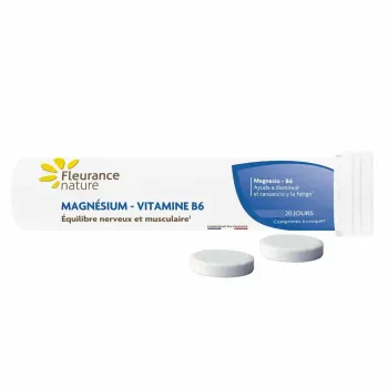 Magnesium Vitamin B6 Fleurance Nature - Tube mit 20 Tabletten