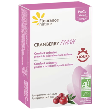 Cranberry Flash Bio Fleurance Nature - Packung mit 14 Tabletten