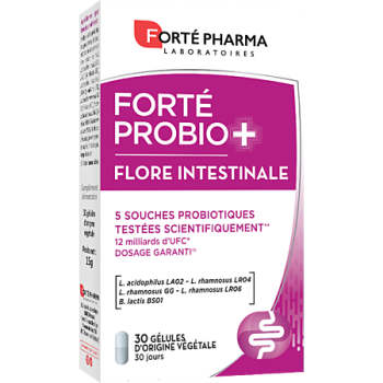Forté Probio+ Darmflora Forté Pharma - Packung mit 30 Kapseln