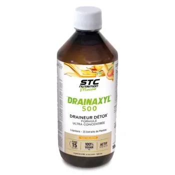 Drainaxyl 500 Geschmack Pfirsichtee STC Nutrition - Flasche mit 500ml