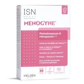 Menogyne Perimenopause und Menopause ISN - Packung mit 60 Kapseln
