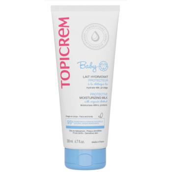 Feuchtigkeitsspendende Schutzmilch Baby Topicrem - 200ml Tube