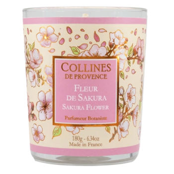 Duftkerze Sakura-Blüte Hügel der Provence - Kerze 180g
