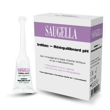 Intravaginales Gel intilac pH ausgleichend saugella Mylan - Packung mit 7 Einzeldosen zu 5 ml