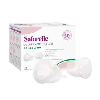 Menstruationstassen Größe 2 Saforelle - 2 Menstruationstassen
