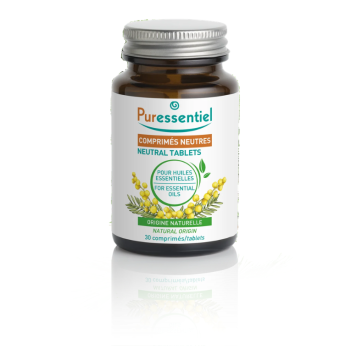 Neutrale Tabletten für ätherische Öle Puressentiel - Packung mit 30 Tabletten