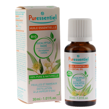 Ätherisches Öl Eukalyptus Radiata bio Puressentiel - Tropfflasche 30 ml