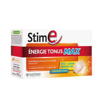 Stim E Energie Tonus Max Nutreov - Packung mit 30 Brausetabletten