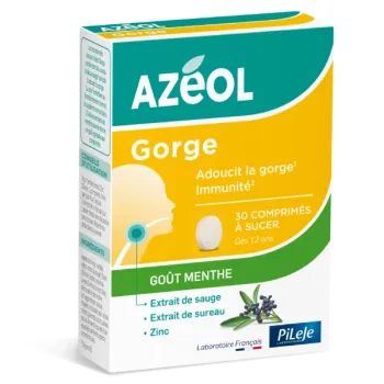 Azéol Weichmacher für den Hals Pileje - Packung mit 30 Tabletten