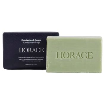 &Uuml;berfettete Seife Eukalyptus und Salbei Horace - St&uuml;ck von 125g