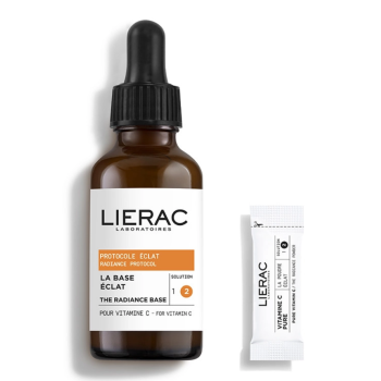 Protokoll strahlende Vitamin C reines konzentriertes Serum Lierac - Pipettenflasche mit 30 ml + 14 Beutel mit 0,2 g