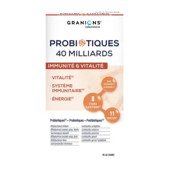 Probiotika Immunität und Vitalität Granions - Packung mit 40 Kapseln