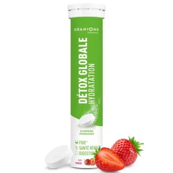 Globale Detox Hydration Granions - Tube mit 20 Brausetabletten