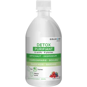 Entgiftendes Reinigungsgel mit Waldfruchtgeschmack Granions - Flasche mit 500ml