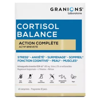 Cortisol balance action complète Granions - boite de 60 comprimés