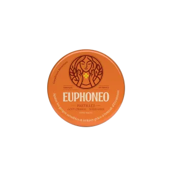 Euphoneo Halspastillen Geschmack Orange und Mandarine Mayoly Spindler - Packung mit 50 Pastillen