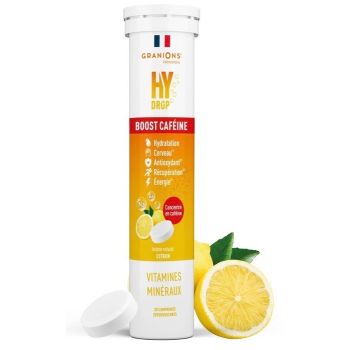 Hydrop Boost Koffein Hydratationslösung Zitronenaroma Granions - Tube mit 20 Brausetabletten
