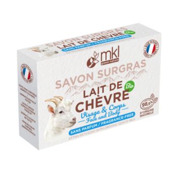 Überfettete Seife mit Bio-Ziegenmilch MKL Green Nature - 100g Stück