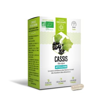 Cassis Bio Gelenksphäre Dayang - Packung mit 15 Kapseln