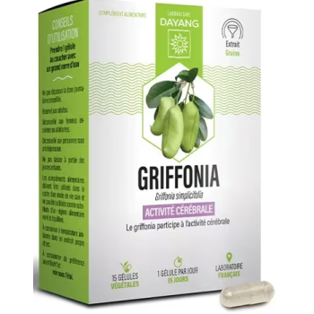 Griffonia Gehirnaktivität Dayang - Packung mit 15 Kapseln