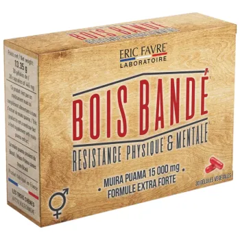 Bois bandé physische und mentale Widerstandsfähigkeit Eric Favre - Packung mit 30 Kapseln