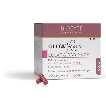 Glow Rose Strahlung & Radiance Biocyte - Dose mit 60 Kapseln
