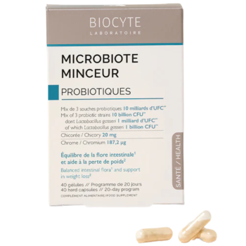 Mikrobiota Gewichtsreduktion Probiotika Biocyte - Packung mit 40 Kapseln