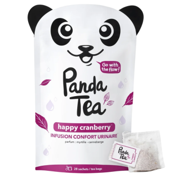 Glückliche Cranberry-Infusion für den Harnkomfort Panda-Tee - 28 Beutel