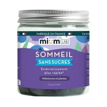 Schlaf-Gummis ohne Zucker Mium Lab - Dose mit 42 Gummis