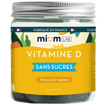 Vitamin D Gummies ohne Zucker Mium Lab - Dose mit 42 Gummies