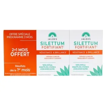 Silettum Fortifiant Jaldes - 3er Pack mit 60 Tabletten, 2+1 gratis