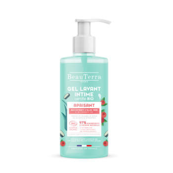 Beruhigendes Bio-zertifiziertes Intimwaschgel Beauterra - Pumpflasche 500ml