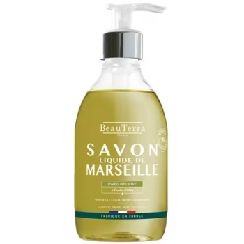 Fl&uuml;ssige Marseille-Seife Olive Beauterra - Pumpflasche 300ml