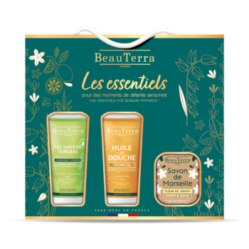 Coffret Die Essentials von Beauterra - Tasche mit 3 Produkten