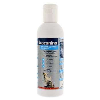 Antiparasitäres Shampoo für Hunde und Katzen Biocanina - Flasche mit 200 ml